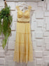 Summer Padded Crop Blouse with Tiered Long Skirts Sets